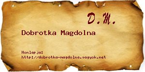 Dobrotka Magdolna névjegykártya